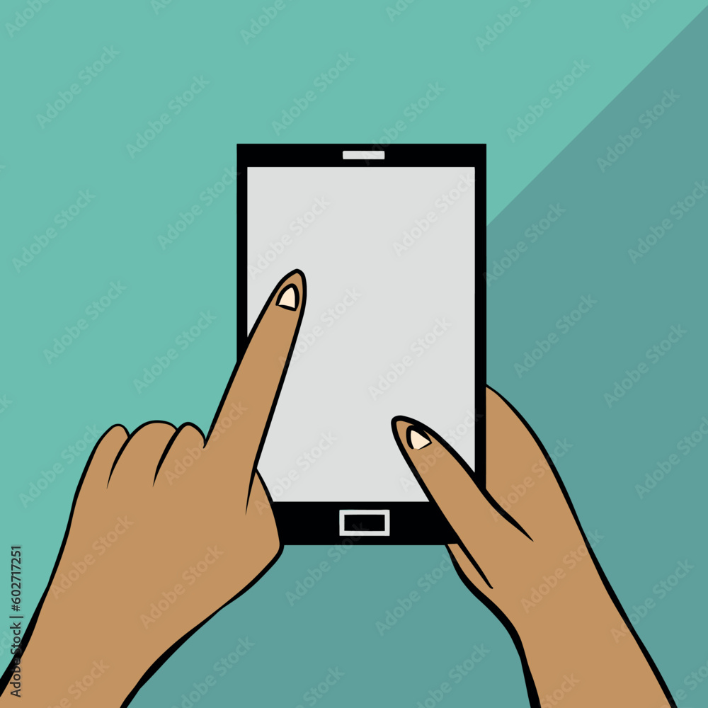 hand with Smartphone business work social media vector background colorful hand with Smartphone business work social media vector background colorful