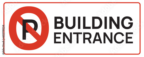 No parking sign. no access to four wheeler, three wheeler, two wheeler. Building entrance area. No parking in front of gate. Sign board for vehicle entry and exit. Cars, auto and motorcycles symbol.