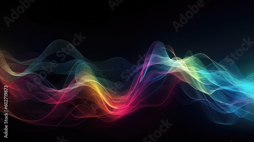 Technology motion wave background concept. Beatiful colorful synth wave. 