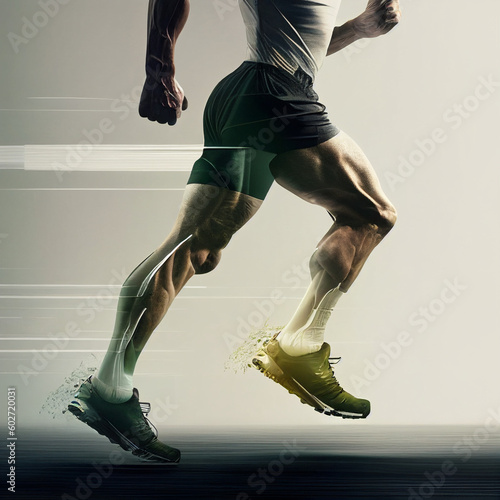 person legs runner running fast