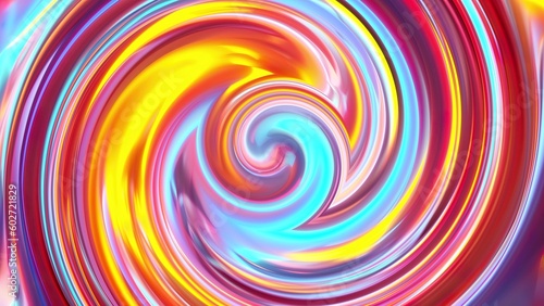 Swirling spiral circles.