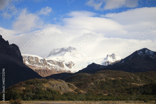 Landscape of the Argentine Patagonia with mountains, rivers, forests and lakes © Pancho Casagrande