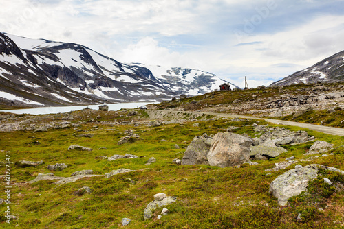 Mountains view from Gamle Strynefjellsvegen Norway photo