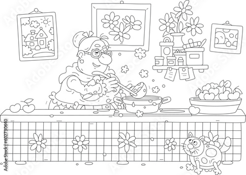 Funny granny and her merry ...