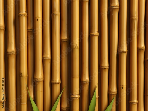 bamboo background. Generative AI. 