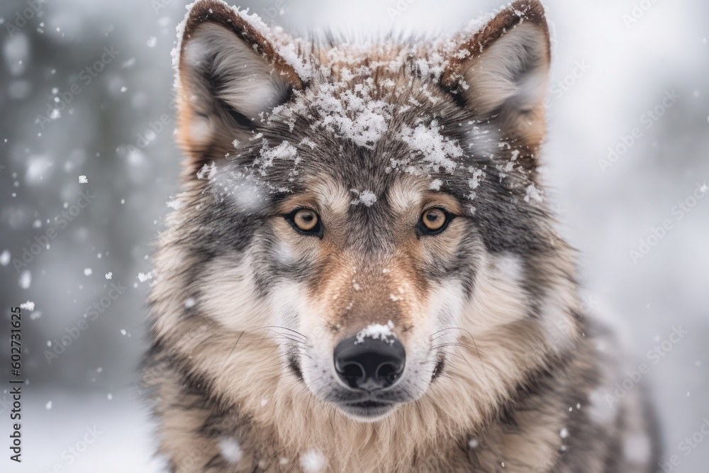 Portrait wolf region wolf Canis lupus with Ai Generated. Portrait wolf region wolf Canis lupus with Ai Generated.
