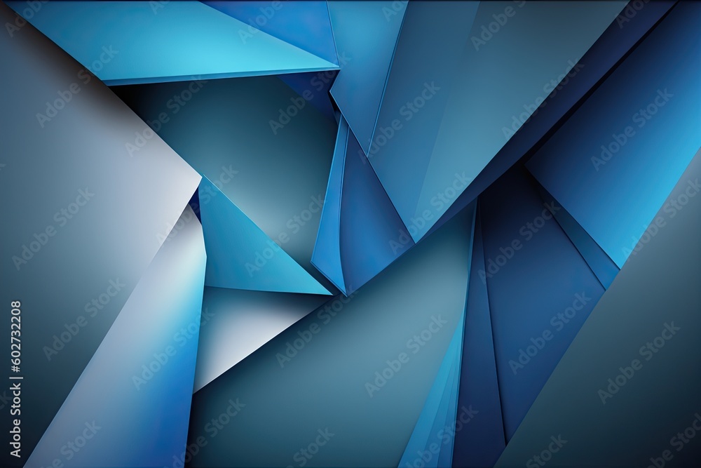 Obraz premium Abstract blue polygonal background