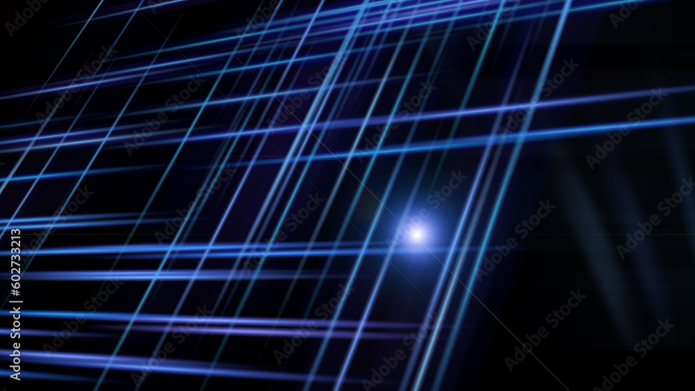 Abstract background with lines in the dark space, 3d render computer generated background Abstract background with lines in the dark space, 3d render computer generated background