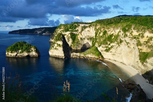 The most beautiful place in the world. Nusa Penida Island. Indonesia. Beaches, rocks.