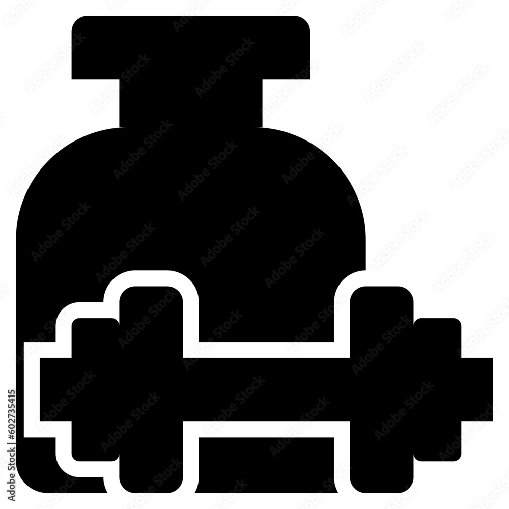 food whey protein dumbell fitness exercise icon solid glyph food whey protein dumbell fitness exercise icon solid glyph
