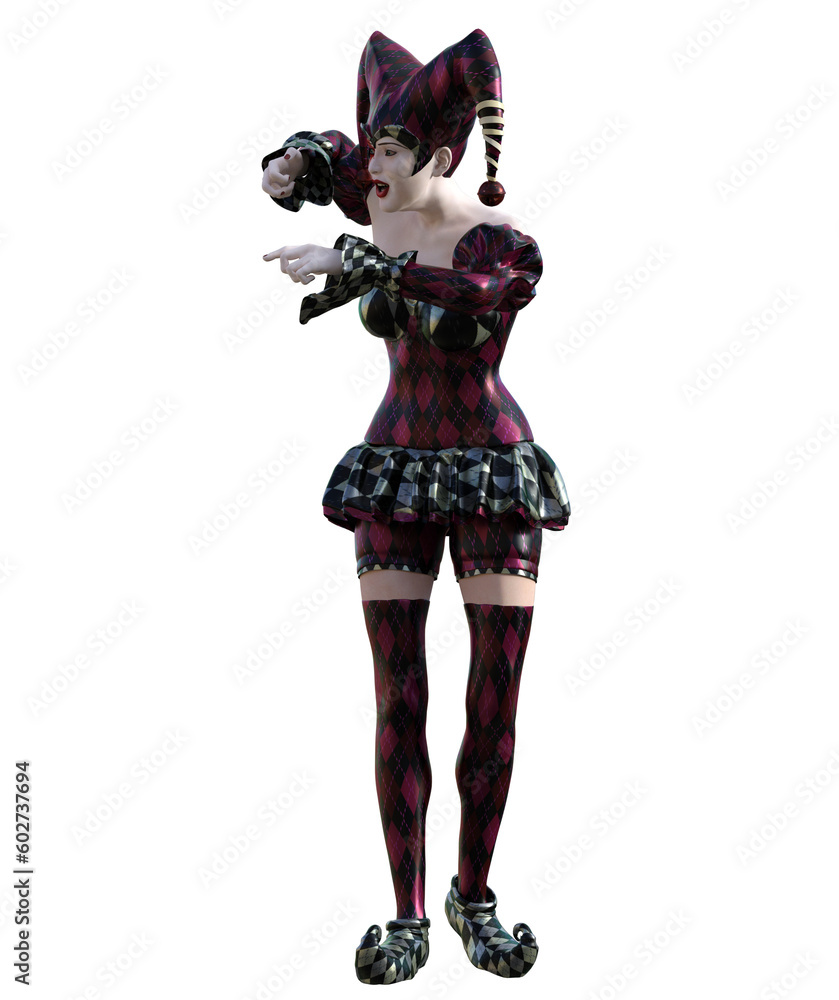 Female Jester Clown Female Jester Clown