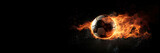 fire soccer ball, game and sports theme, victory theme, fireball. Generative AI
