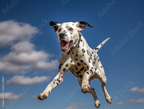 Engaging in Play with a Spotted Dalmatian © VisualMarketplace