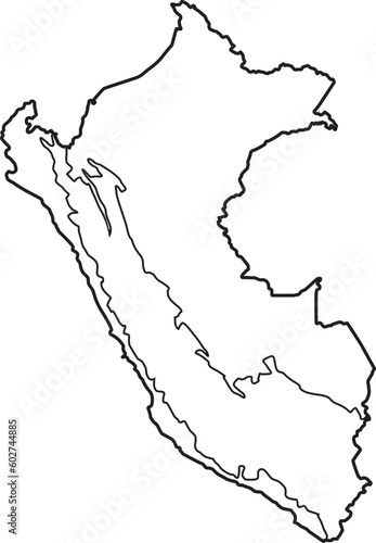 Mapa político y  geográfico del peru