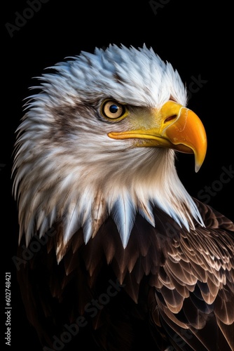 american bald eagle in vibrant colors