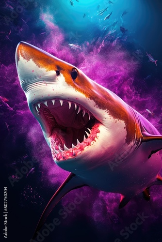 shark in vibrant colors  Sunny Nature photo