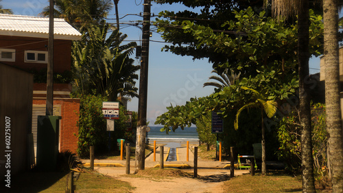 Entrada da praia de Rivieira de São Lourenço, Bertioga, SP, Brasil photo