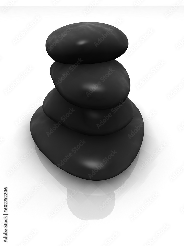 3d rendered illustration of grey stones 3d rendered illustration of grey stones