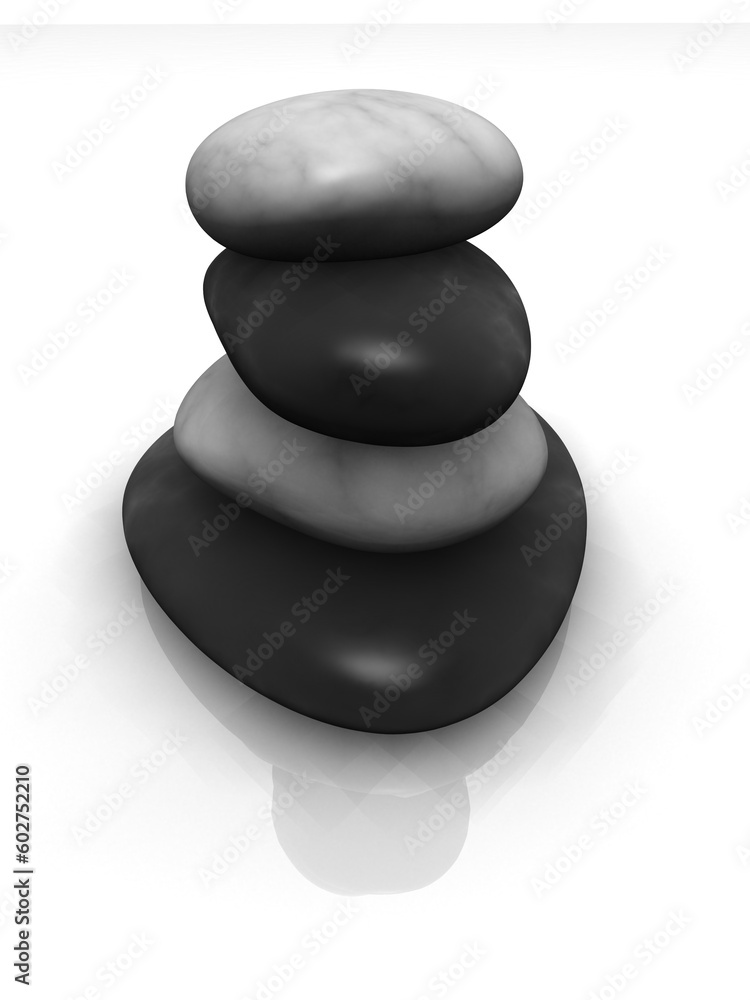 3d rendered illustration of grey stones 3d rendered illustration of grey stones