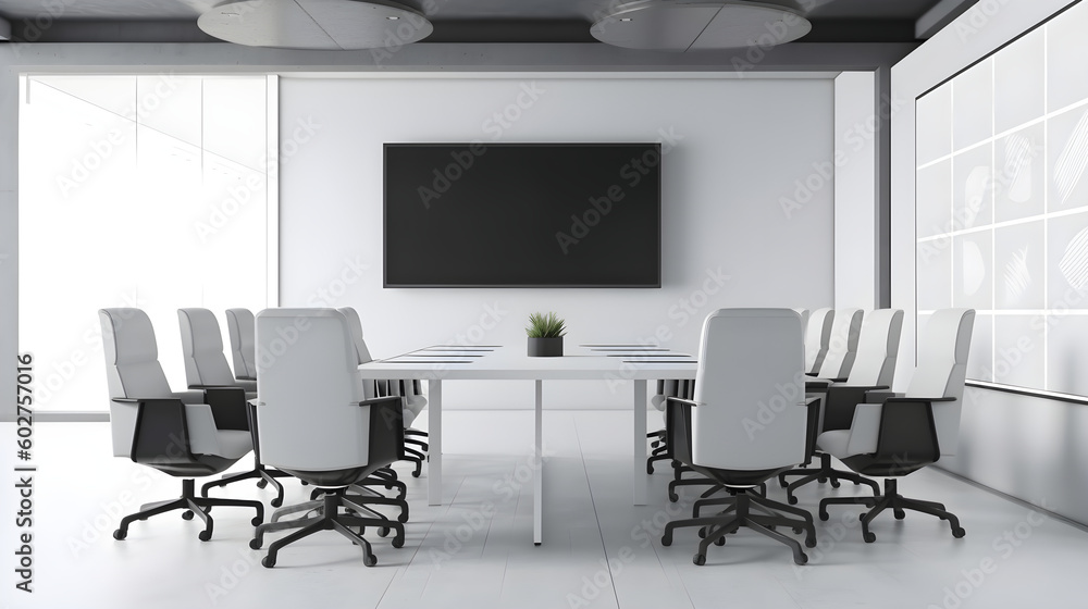 Minimalist Interior of modern interior desige 3D rendering, generative ai Minimalist Interior of modern interior desige 3D rendering, generative ai