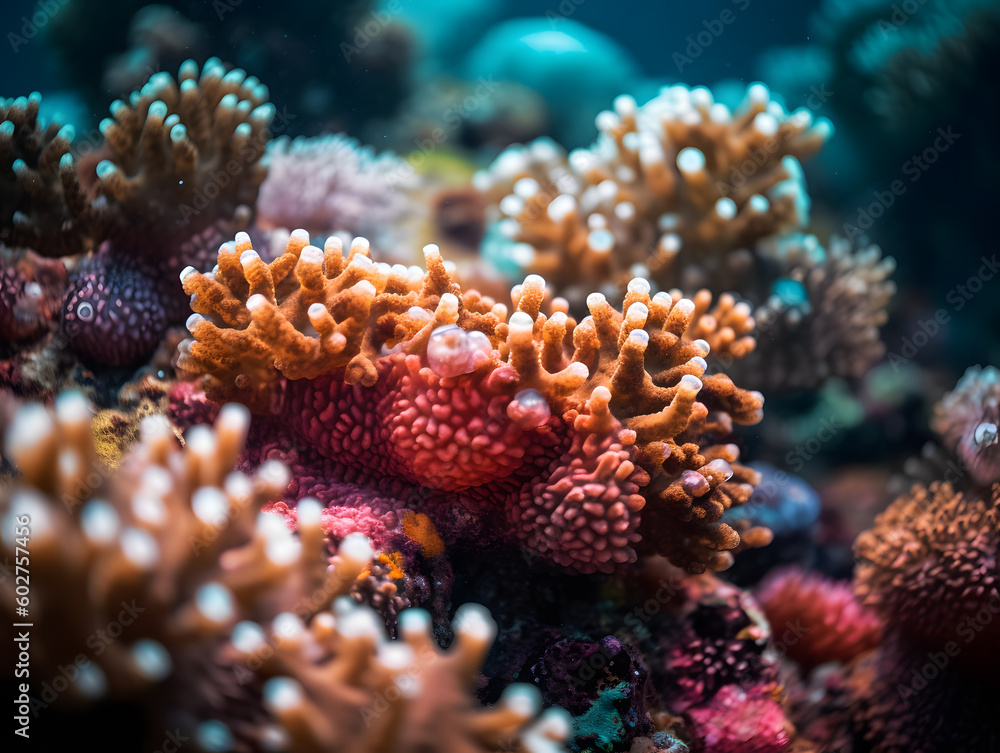 coral reef in the sea coral reef in the sea