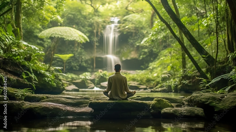 Yoga in peaceful environment Yoga in peaceful environment
