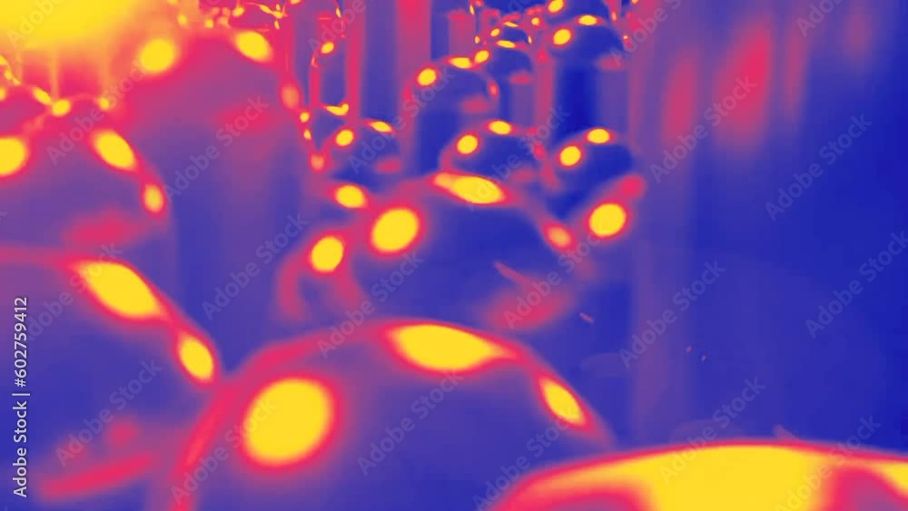 Blue and yellow object up and down animation Blue and yellow object up and down animation