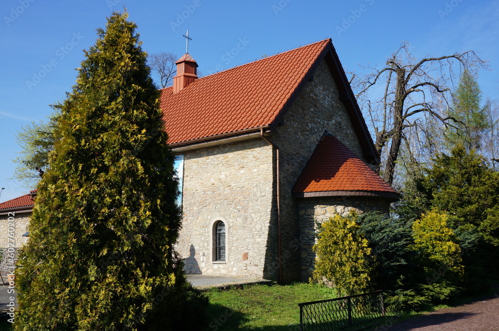 Chapel of the Nativity of Jesus (Kaplica Narodzenia Pana Jezusa) was built at the turn of the 17th and 18th centuries. Myszkow, Poland.