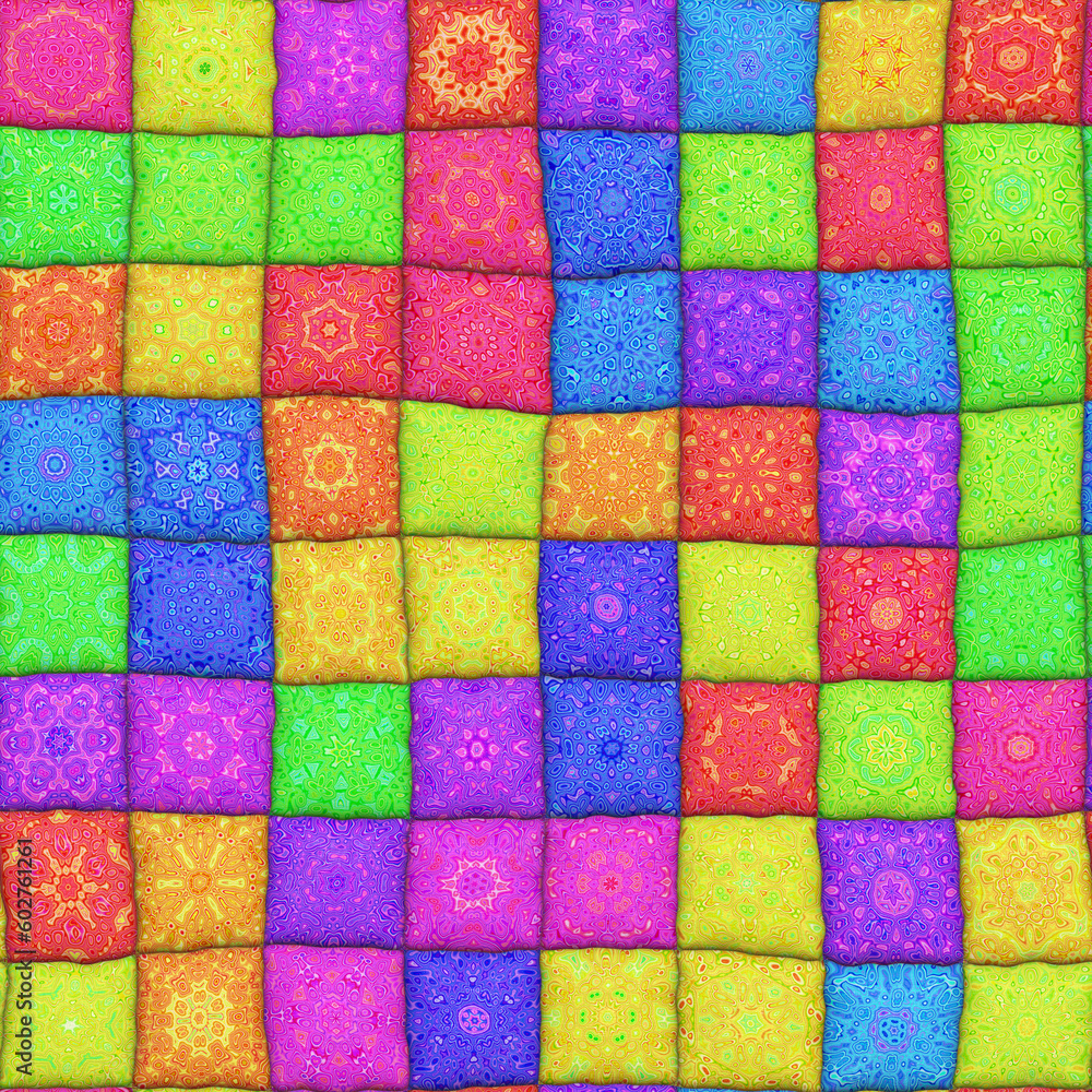 bright 3d texture of many bright patchwork rags bright 3d texture of many bright patchwork rags