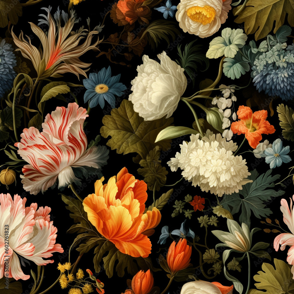seamless floral patter (AI) seamless floral patter (AI)