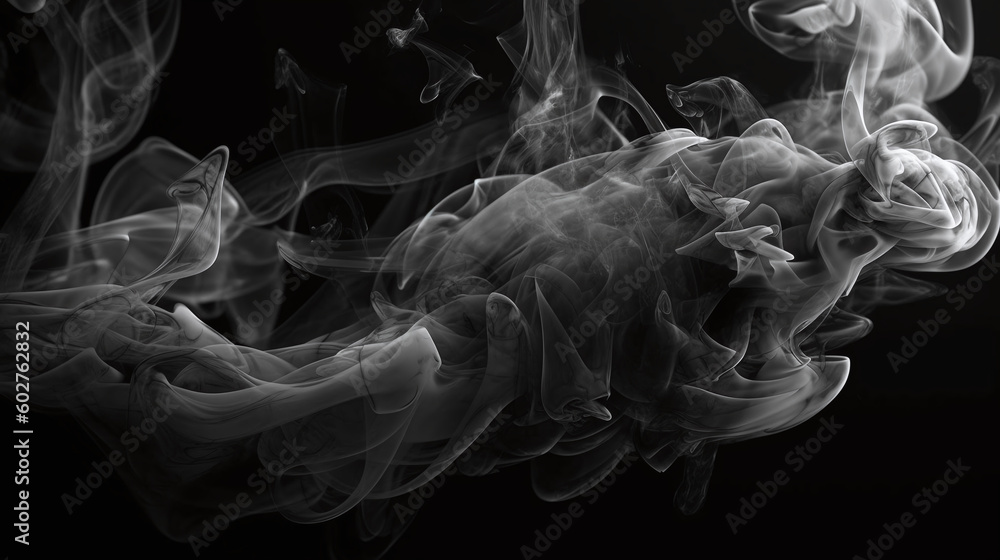 Fototapeta premium Smoke, Fog, Mist, Vapor - Made with generative AI
