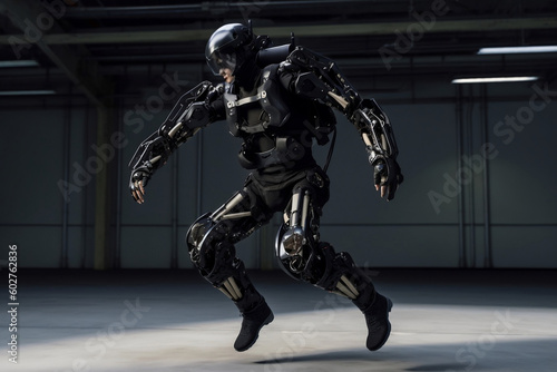 exoskeleton suit that enhances physical strength and endurance