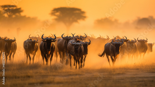 Fényképezés wildebeest migration in serengeti national park