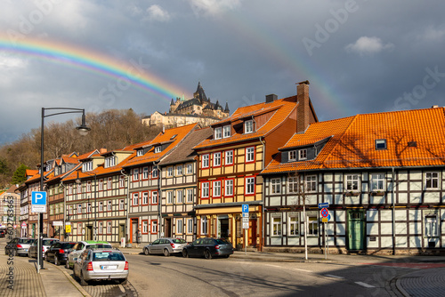 Wernigerode, die kleine Fachwerk Stadt im Harz ist immer einen Besuch wert