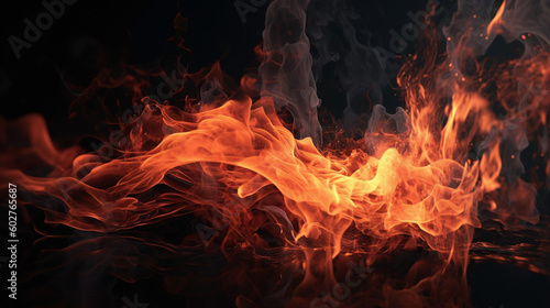 Beautiful Fire, made with generative AI