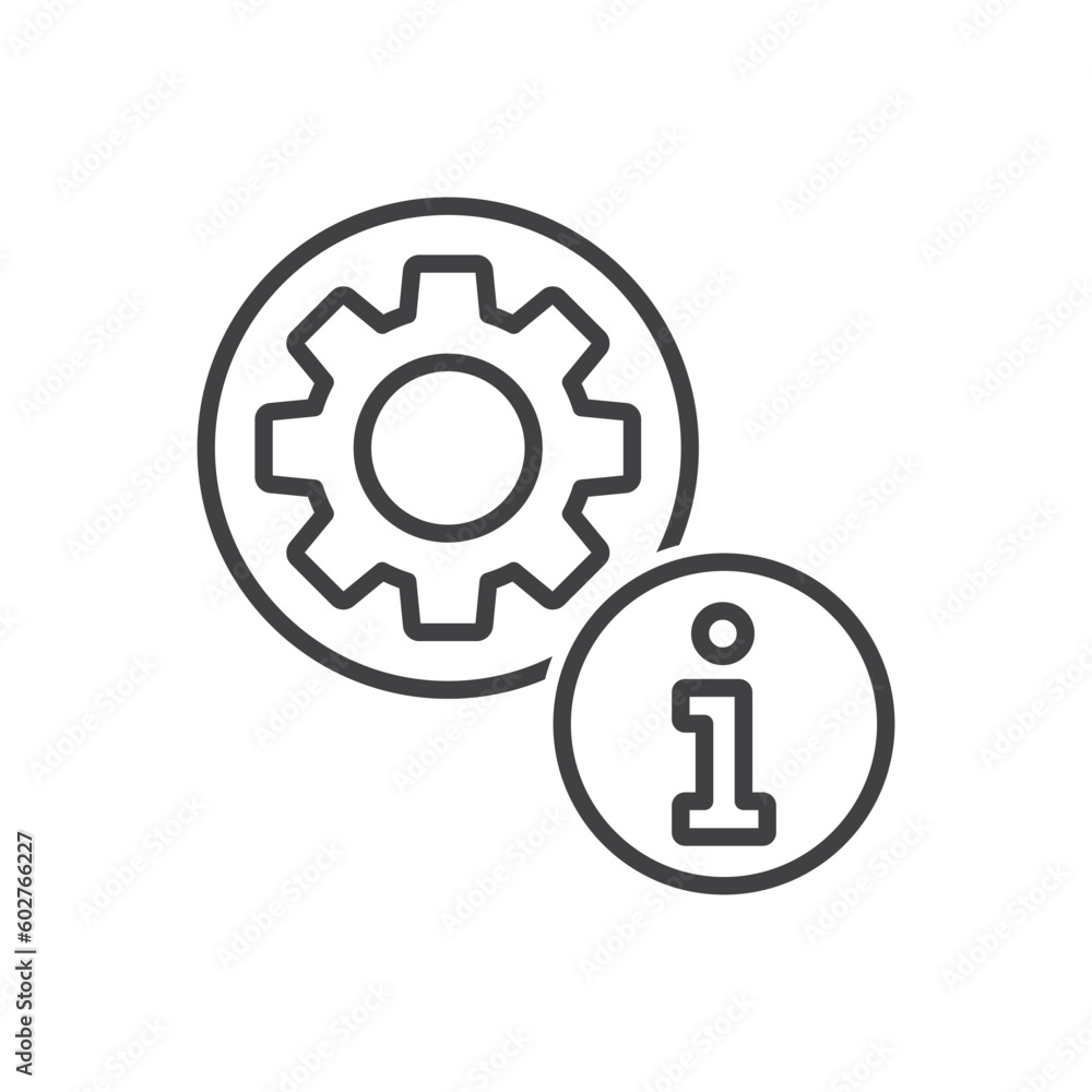 Information Support Icon - Info Setting Icon Information Support Icon - Info Setting Icon