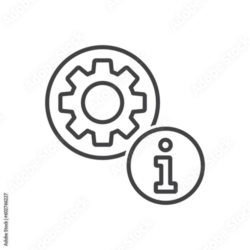 Information Support Icon - Info Setting Icon