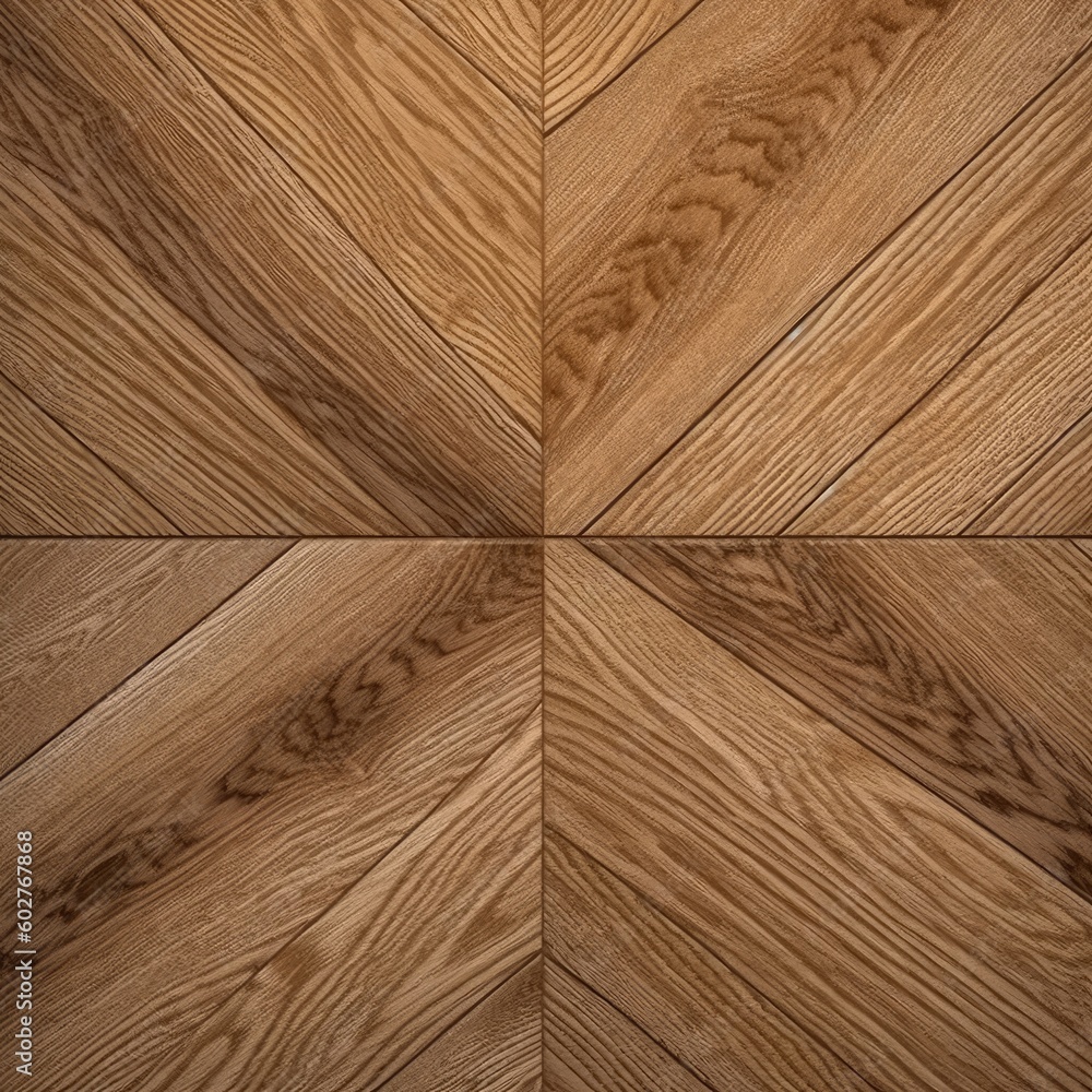 The top-down view of an oak grooves table is a captivating shot for textured background illustrations. (Generative AI) The top-down view of an oak grooves table is a captivating shot for textured background illustrations. (Generative AI)