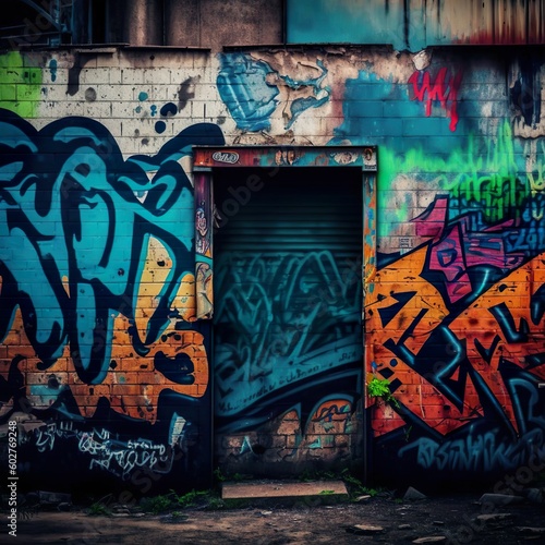 Graffiti Wall, generativ Ai 