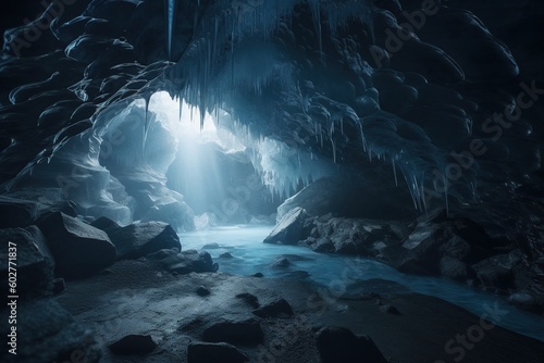 a cavern that was chock-full of frozen water and ice. Generative AI