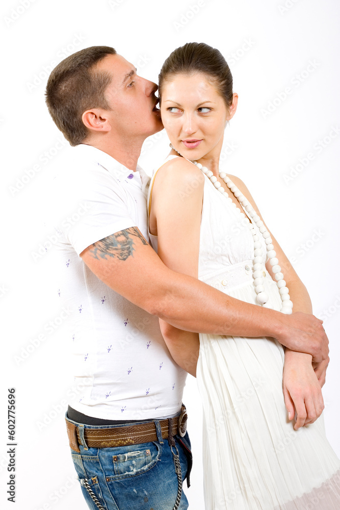 picture of an Embracing glamorous couple picture of an Embracing glamorous couple