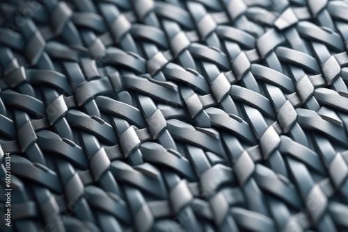 detailed close-up of a hand-woven textile Generative AI
