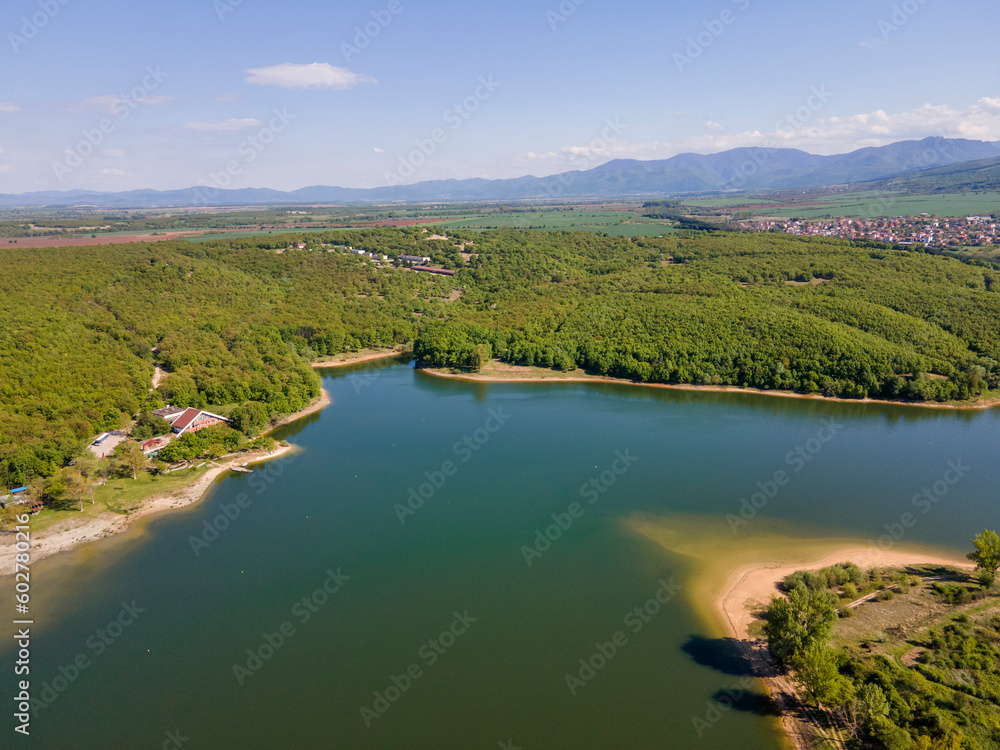 Fototapeta premium The Forty Springs Reservoir near town of Asenovgrad, Bulgaria