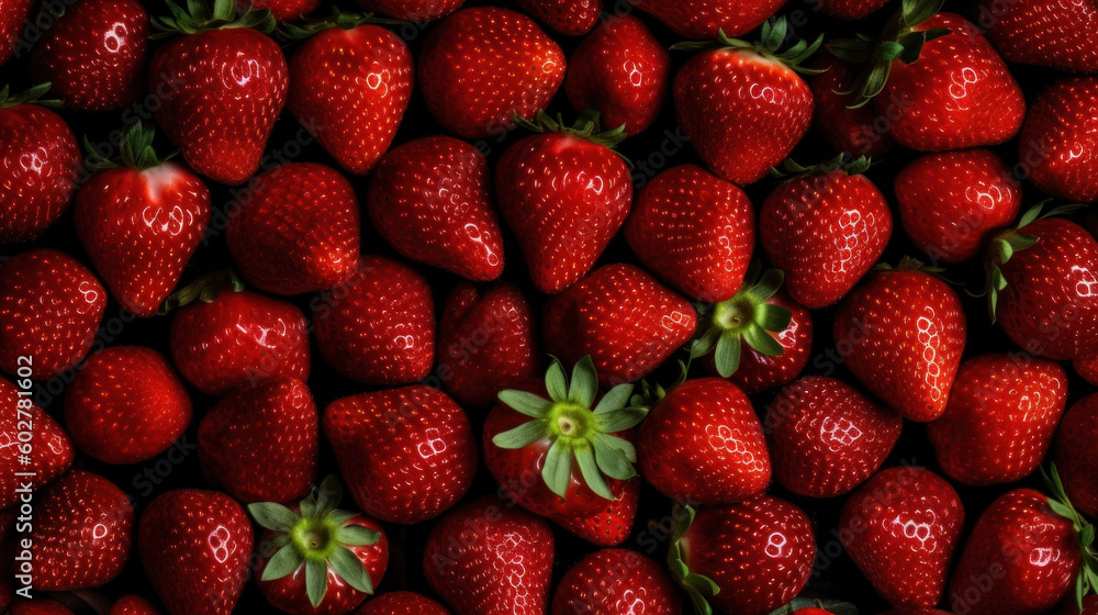 A Lot of Ripe Fresh Strawberries A Lot of Ripe Fresh Strawberries