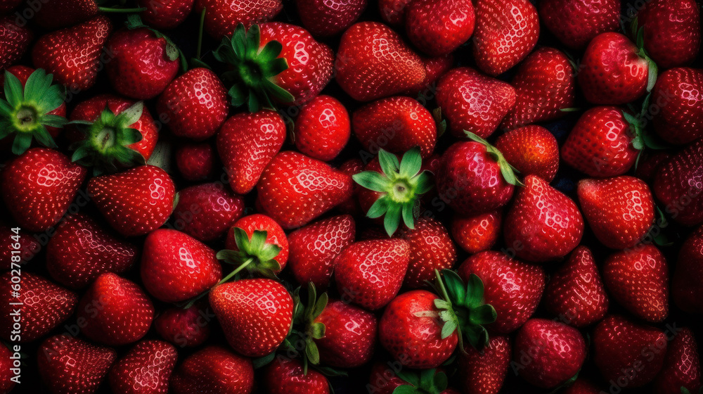 A Lot of Ripe Fresh Strawberries A Lot of Ripe Fresh Strawberries