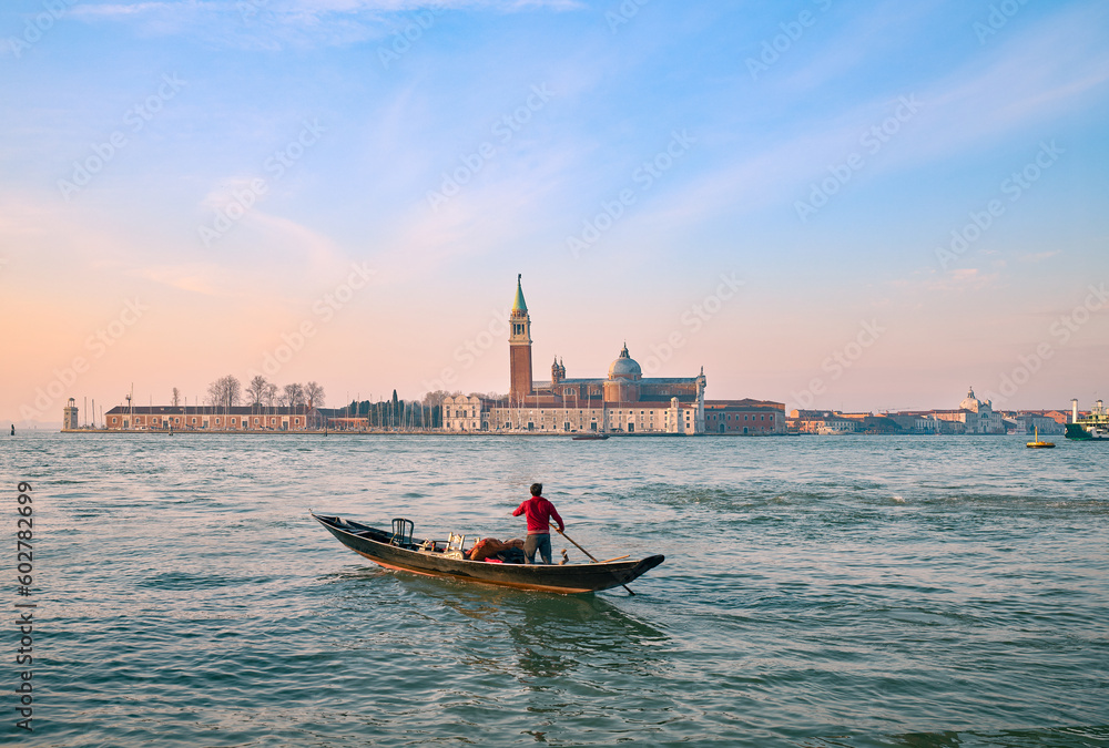 Magical Sunrise Colors in Venice: A Gondola Conductor Takes You Through the City
