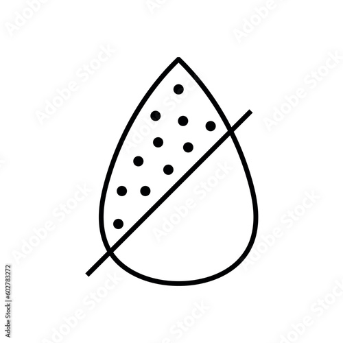 Drop water filtration icon. Filtration process. Simple filtration diagram. Vector illustration isolated on white background.