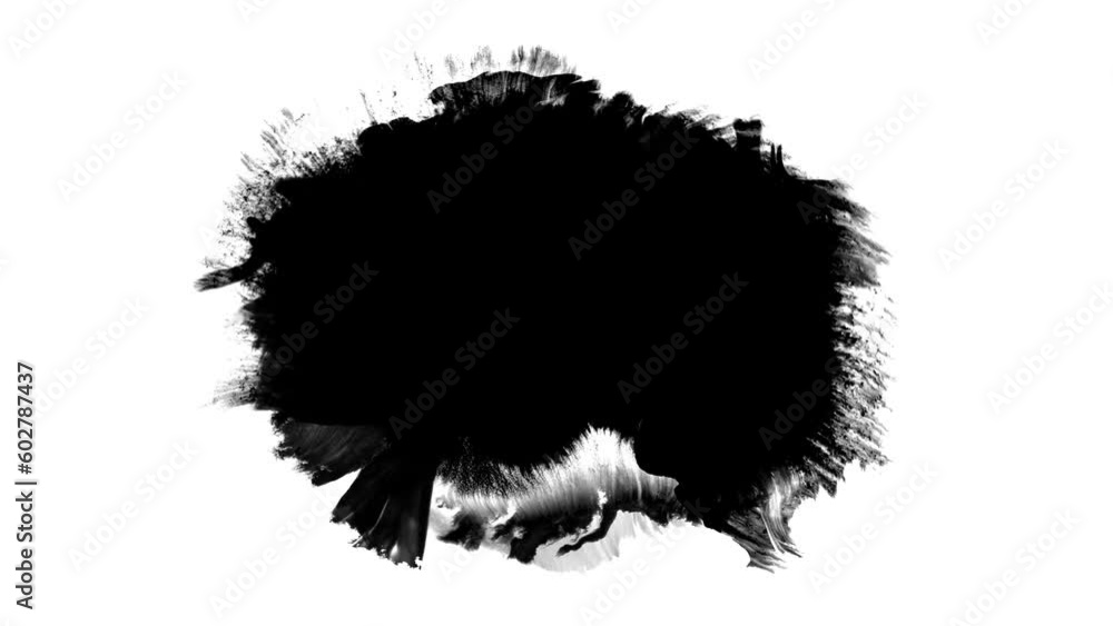 ink transition splatter blot spreading left to right turbulent moving abstract painting animation background new cool nice motion dynamic beautiful 3d rendering 4k footage