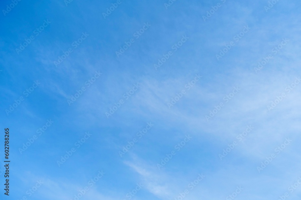 薄い雲のかかる爽やかな青空 薄い雲のかかる爽やかな青空