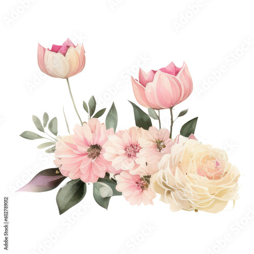  Pink and Cream Flowers